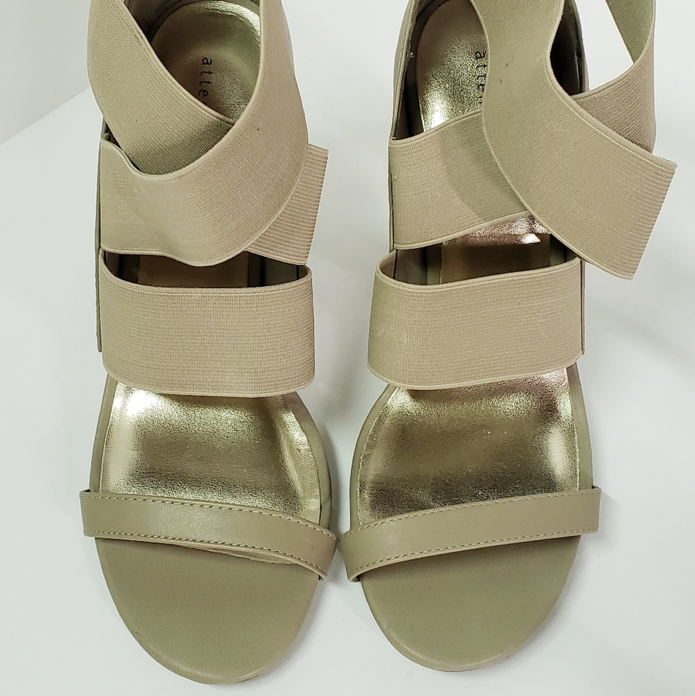 Attention Tan Strappy Heels